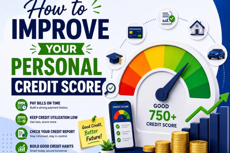 What should I do to improve my personal credit score?